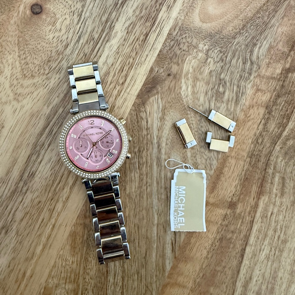 Michael Kors Pink and Gold Women's Watch
